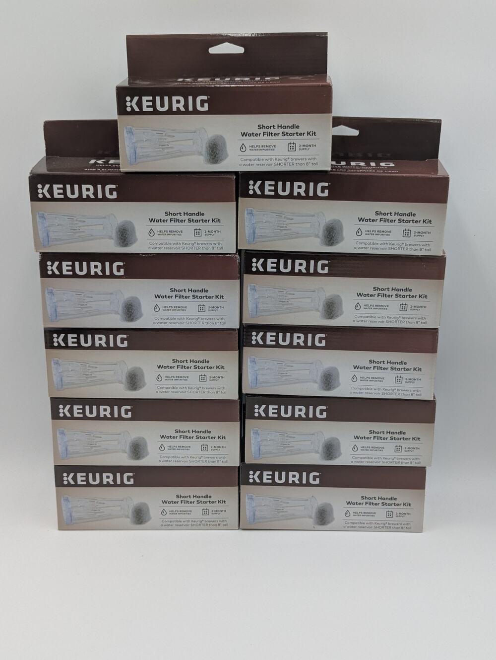 11 Box Lot Of Keurig Coffee Short Handle Reservoir Water Filter Starter Kits NEW